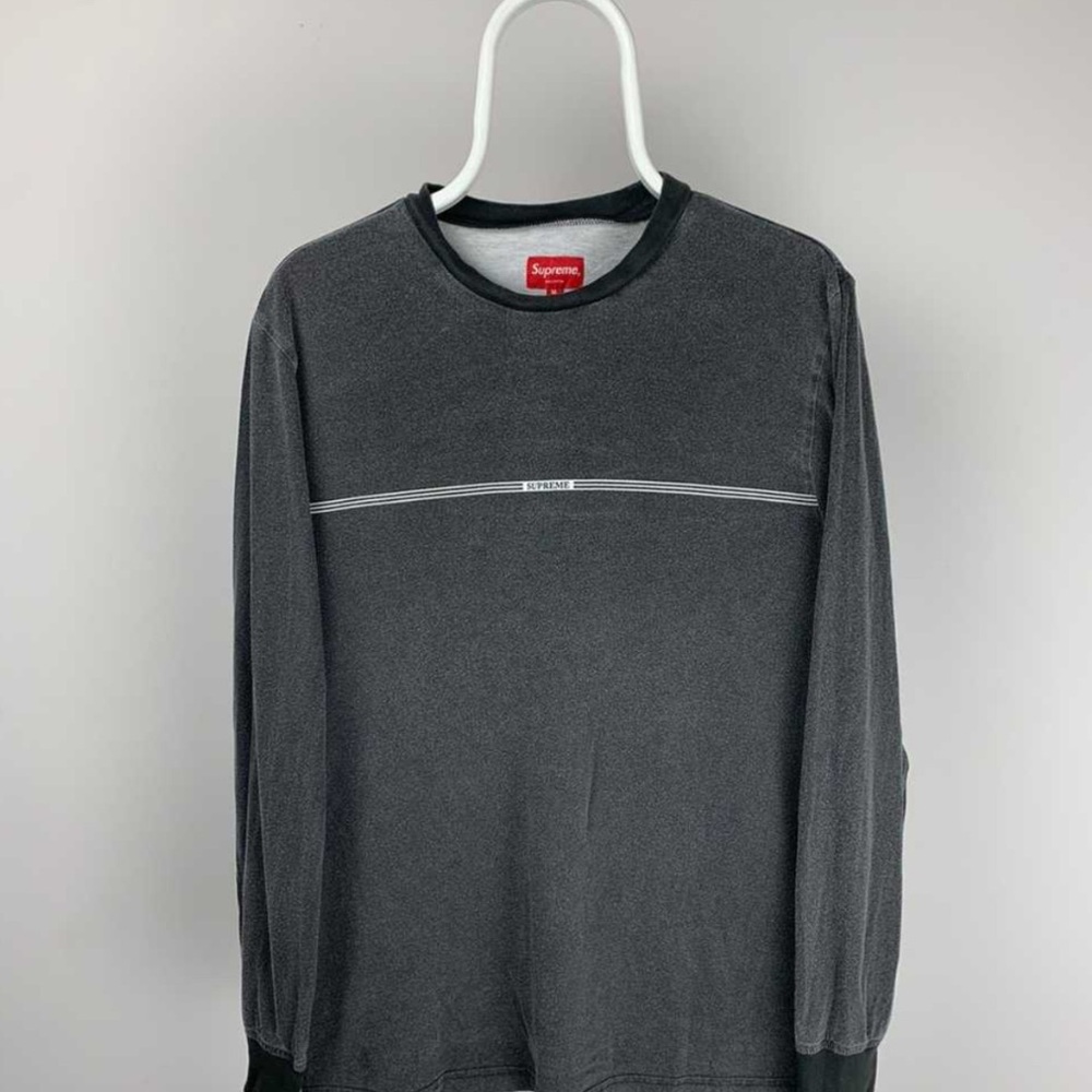 Supreme Charcoal Long Sleeve Tee